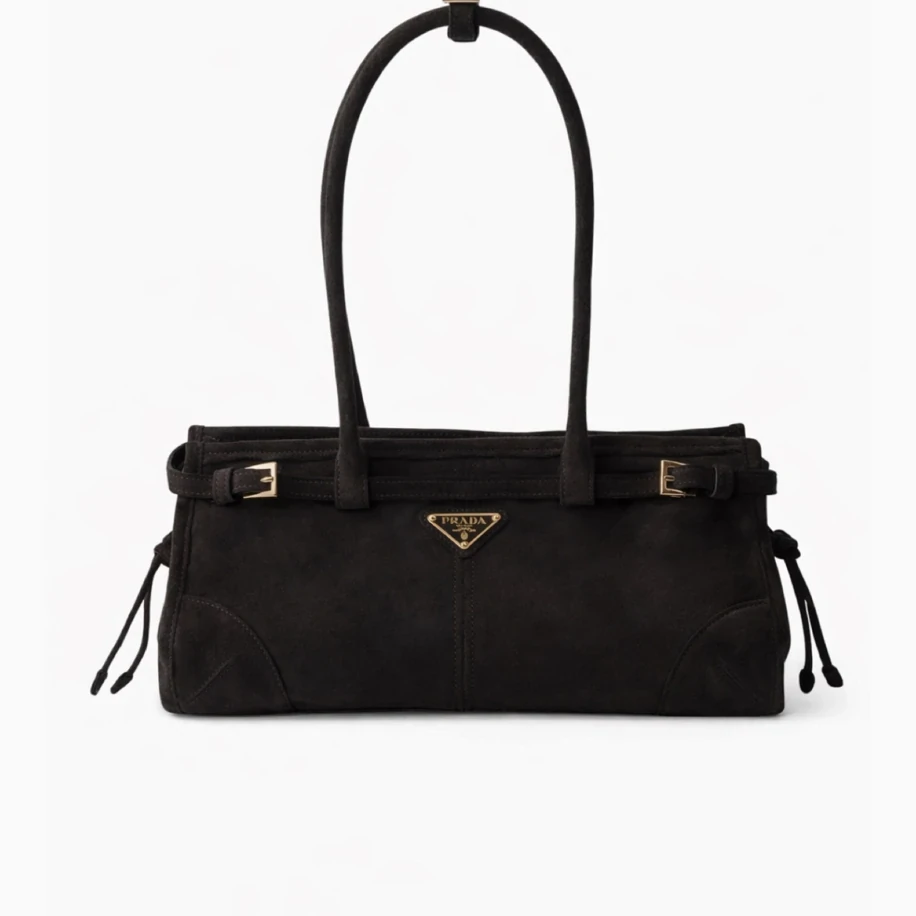 Prada Bonnie Süet Bag Black