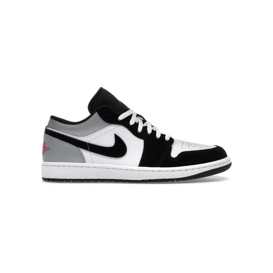 Jordan 1 Low SE White Fire Red Black Matte Silver
