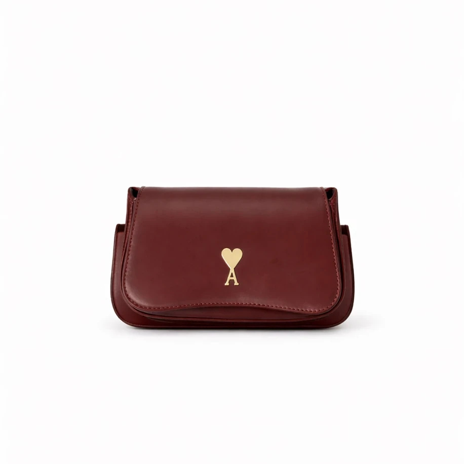 Ami Paris Small Glazed Brown