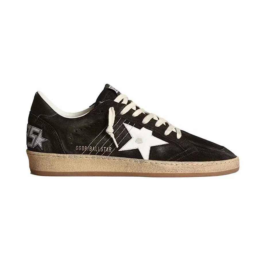 Golden Goose Ball Star Black White