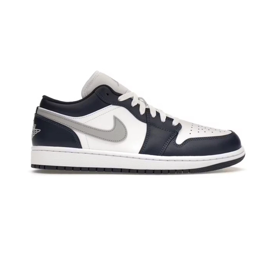 Jordan 1 Low Wolf Grey Midnight Navy