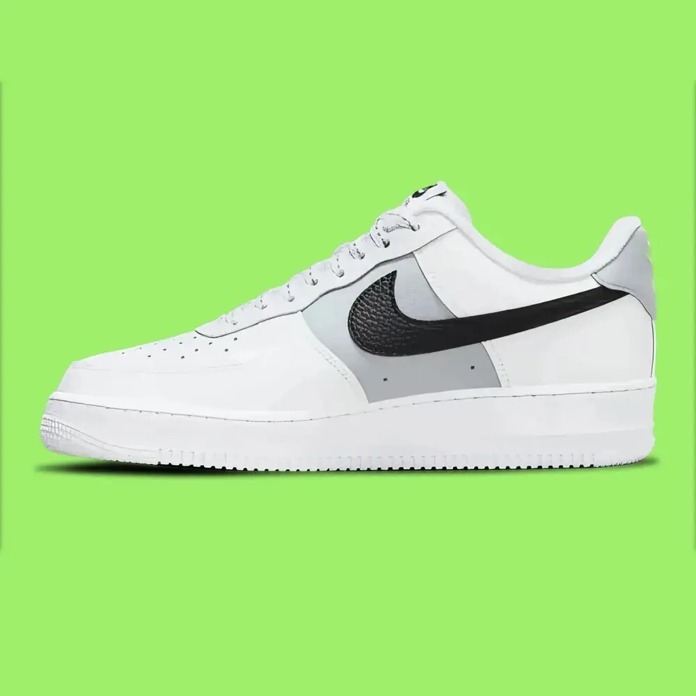 Nike Air Force Wolf Grey Neon görsel 2