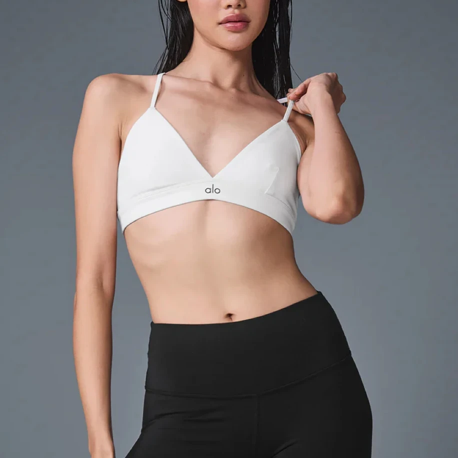 Alo Yoga Bra White