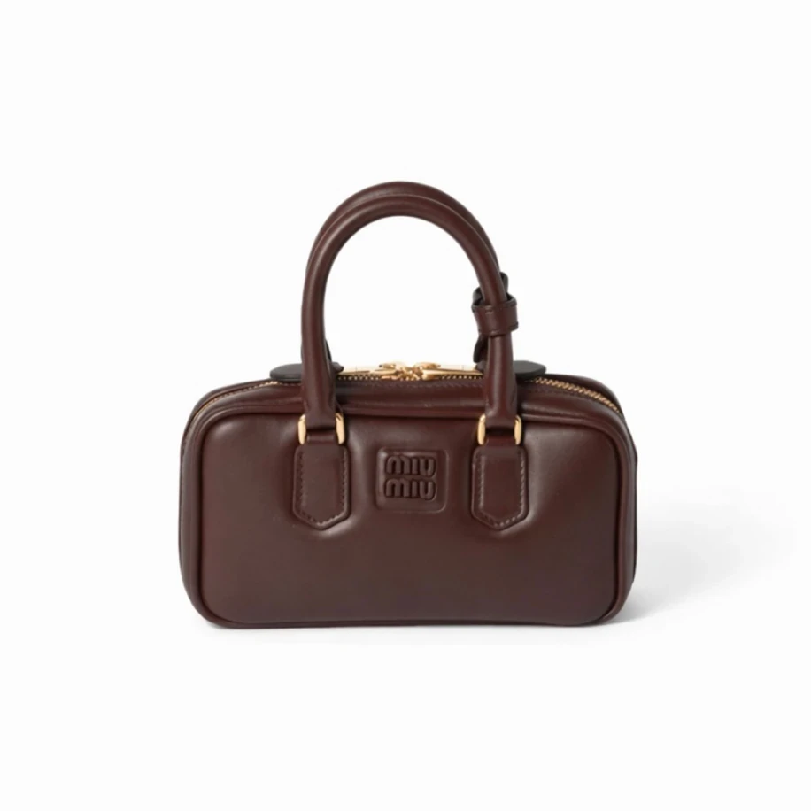 Miu Miu Arcadie Leather Bag Briarwood