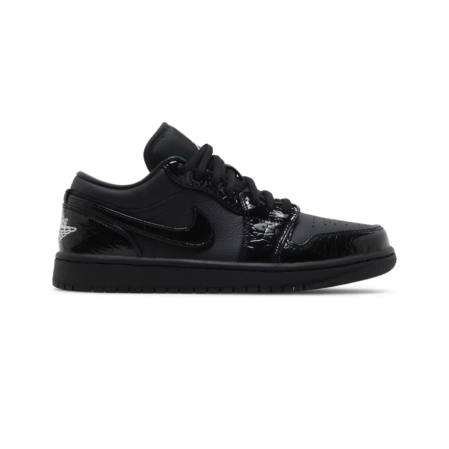 Jordan 1 Low SE Patent Elephant Black