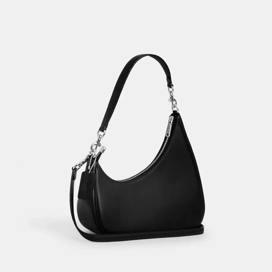 Coach Asimetrical Black Shoulder Bag görsel 2