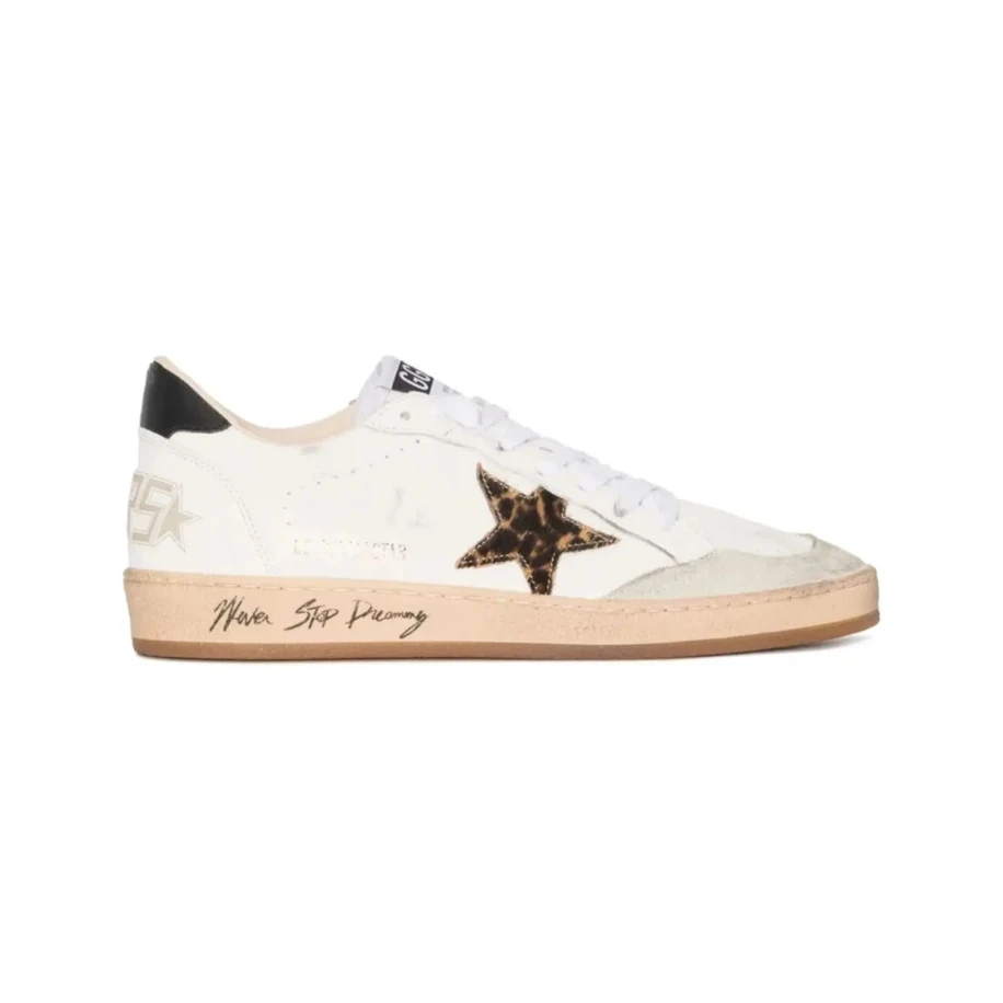 Golden Goose Ballstar Leopard Print