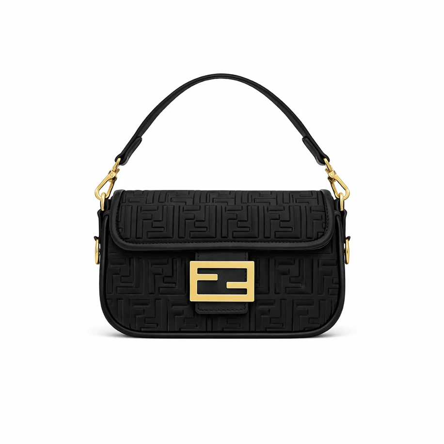 Fendi Baget Mini Bag Leather Black